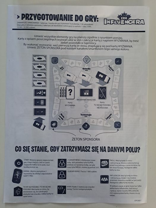 Gra planszowa Era influensera