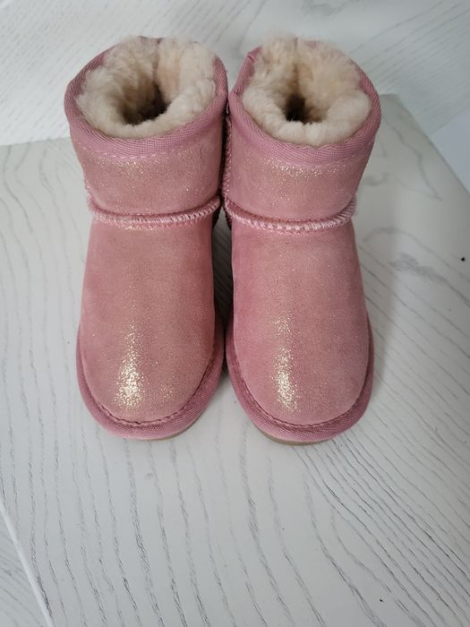 Nowe skórzane buty zimowe dziewczęce 24 wełna