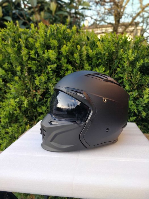 Capacete de Moto Unissexo ORZ - Retro & Versátil | Aprovação DOT