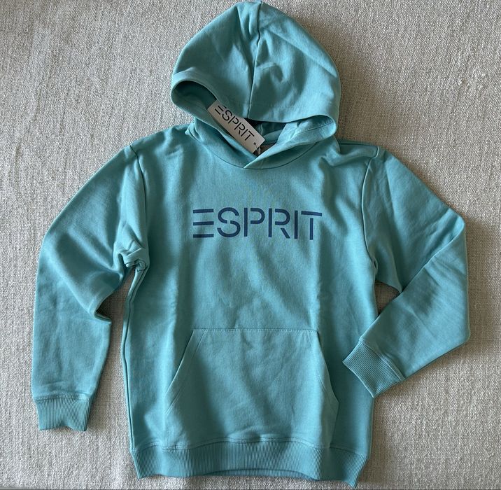 ESPRIT bluza dresowa z kapturem kangurka r. 140 / 146