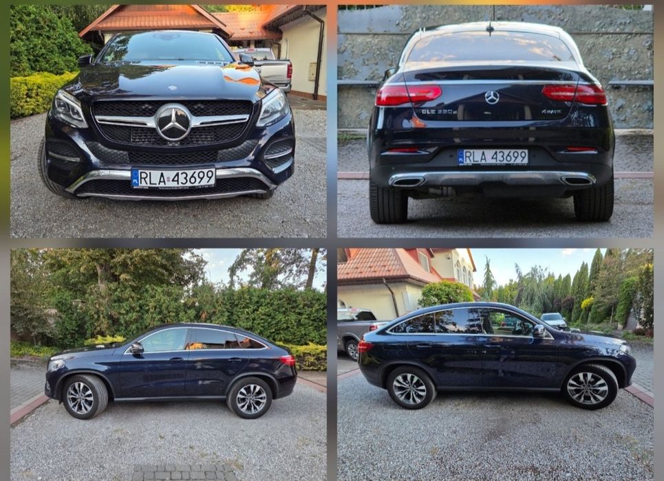 Mercedes Salon PL GLE Coupe 350d 4Matic 4x4 Bezwypadkowy Faktura VAT23