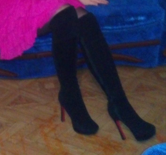 Продам сапоги ботфорты.