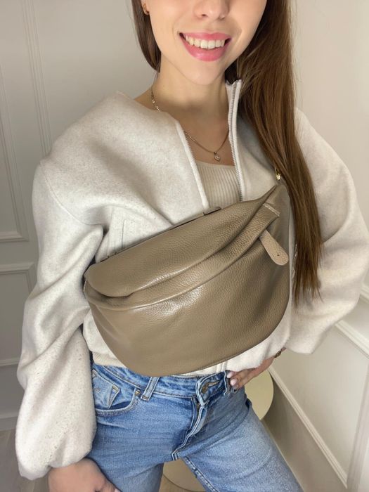 Nerka skóra skórzana naturalna włoska nowa beż róż błękit żółta biała