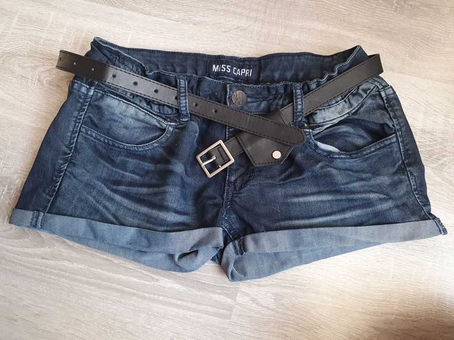Spodenki jeans r31 + pasek gratis