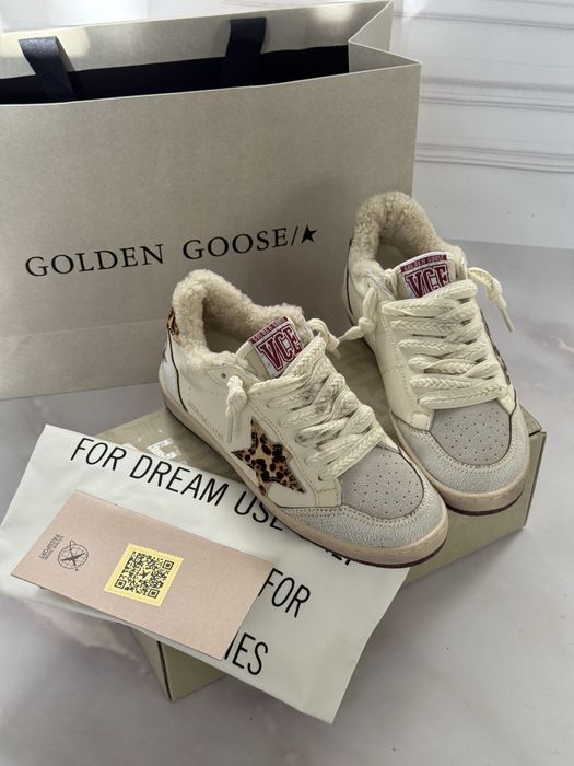 Кеди Golden Goose розмір 37 утеплені з хутром