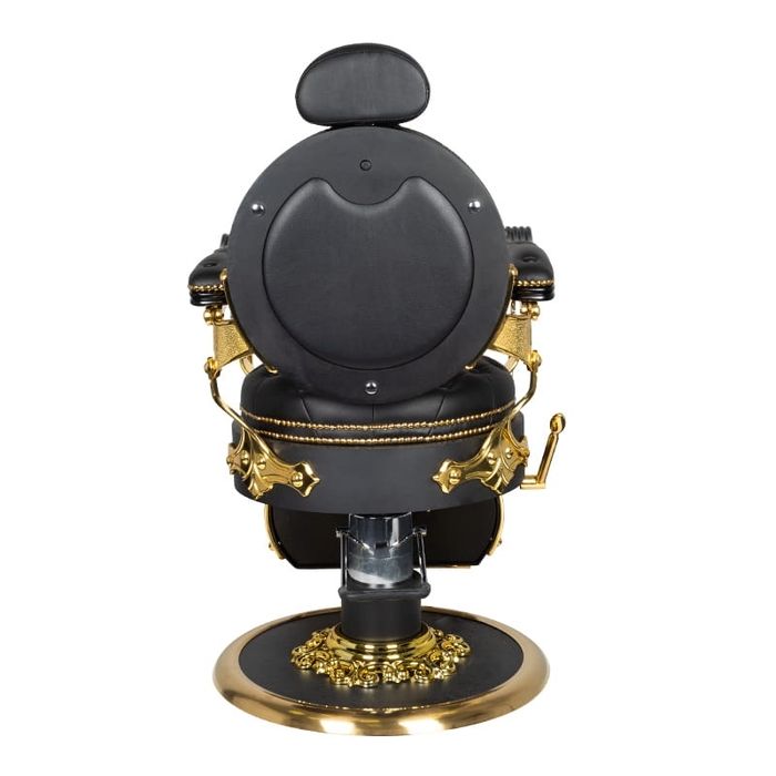 Gabbiano Fotel Barberski CESARE GOLD CZARNY