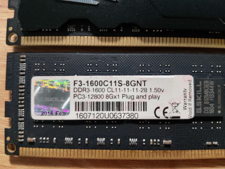Пам'ять комп'ютерна 4Gb_8Gb DDR3