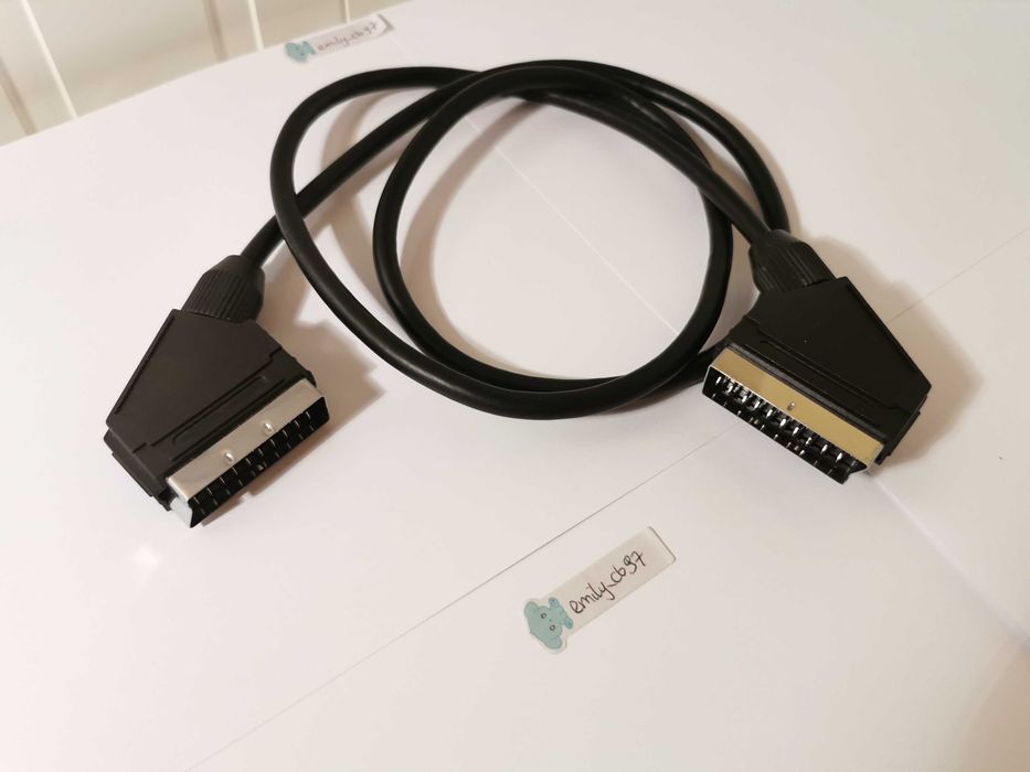 Kabel SCART męski do SCART męski