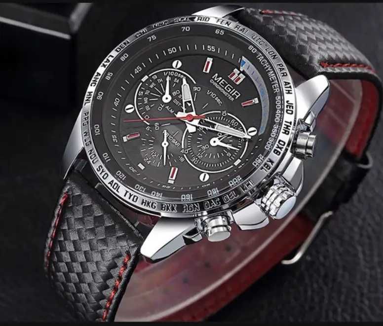 Спортивний міцний чоловічий наручний годинник мужские часы новые