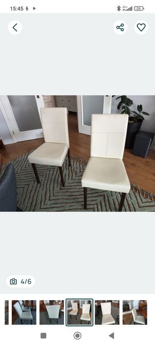 4 Cadeiras de sala de jantar