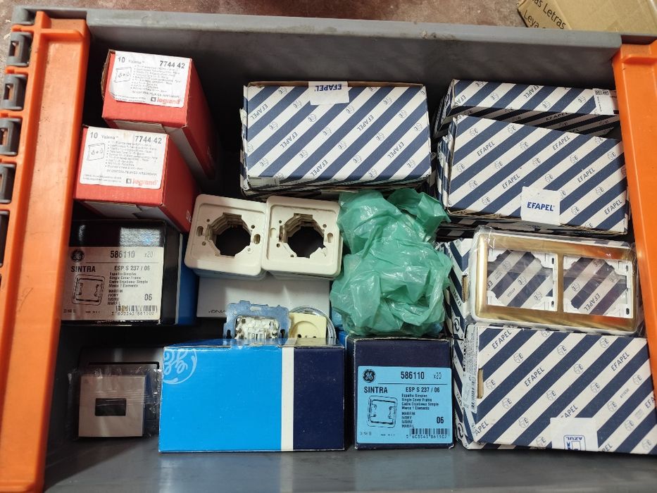Material elétrico. Efapel/Legrand/General Eletric
