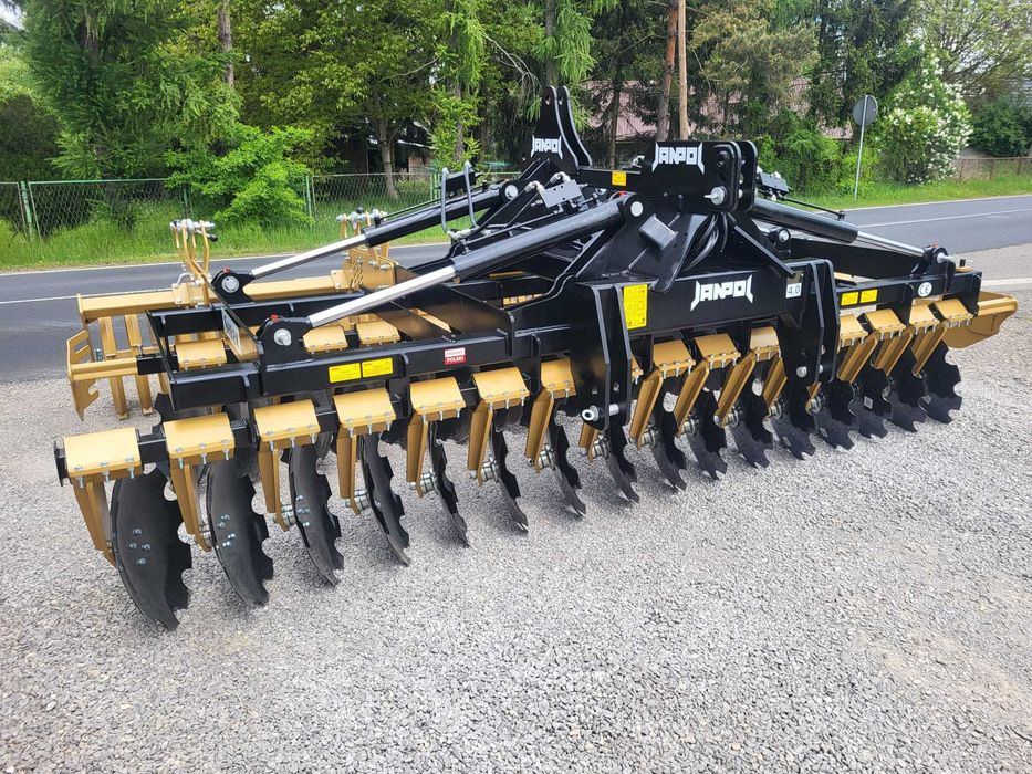 brona talerzowa hydrauliczna JANPOL SHREK 4m 560 talerz daszek 600