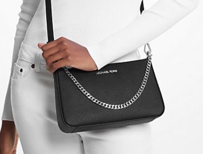 Черная кожаная сумка сумочка кроссбоди с цепочкой кросс боди Michael Kors оригинал новая