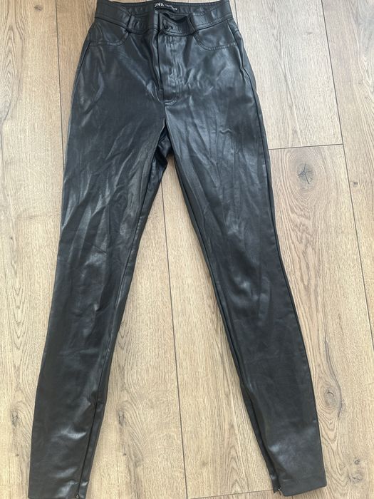 Жіночі шкіряні легінси лосини штани Zara