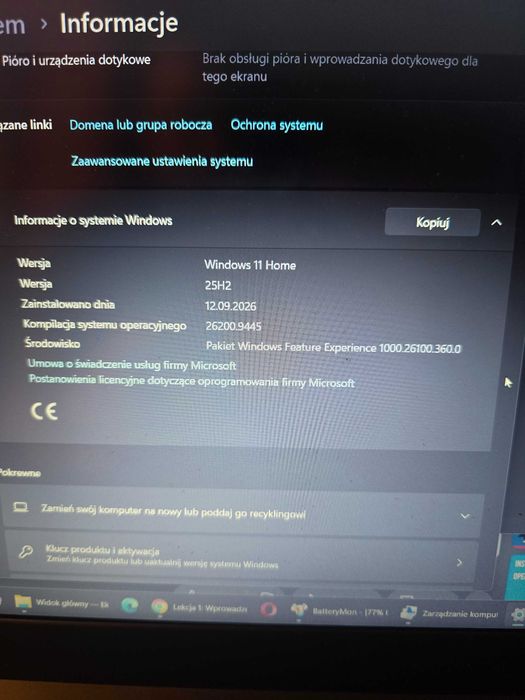 Laptop LENOVO IDEAPAD 330-15ICH 81FK 15,6 " I5 RAM 12 GB + ZASILACZ