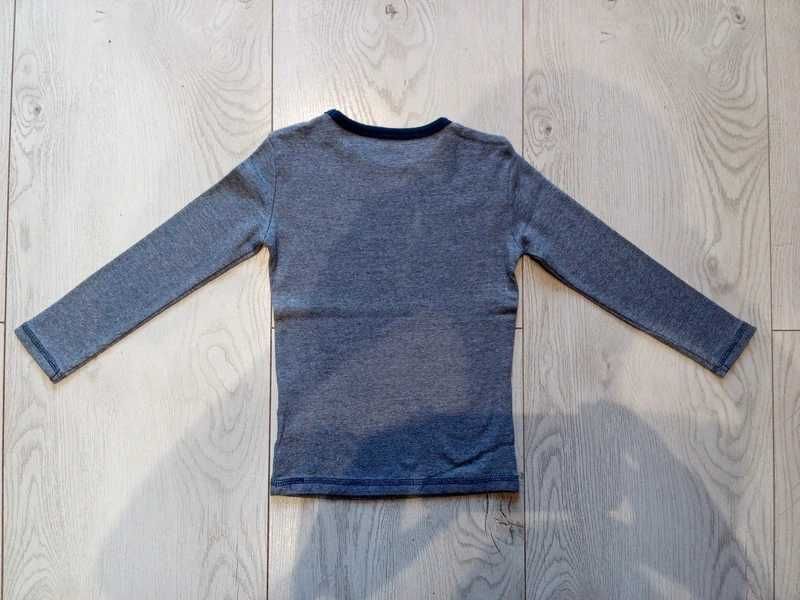 zestaw bawełnianych koszulek z długim rękawem marki H&M roz. 110/116 paski