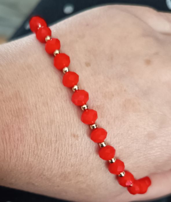 Bransoletka czerwony Jadeit