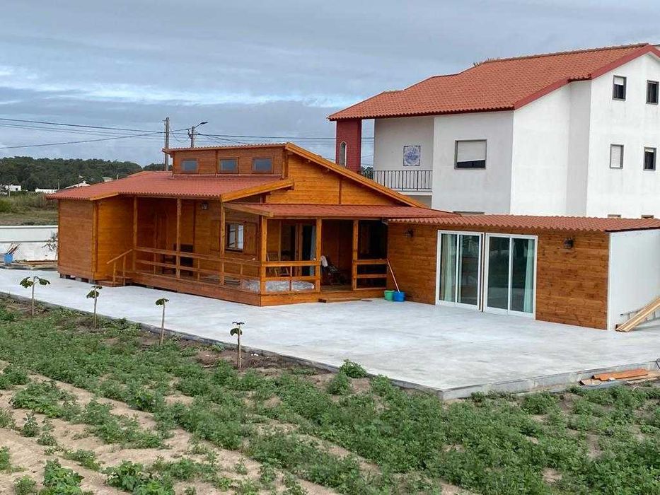 Casa de Madeira, T.3 Bungalow, Pré-Fabricada