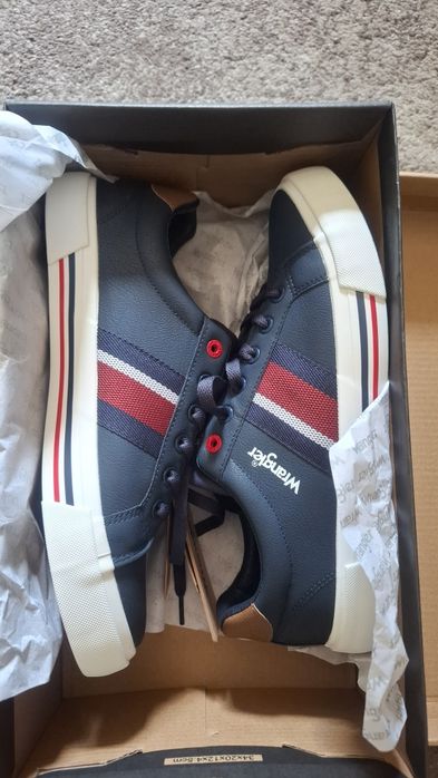 Trampki sneakersy buty męskie granatowe Wrangler 42