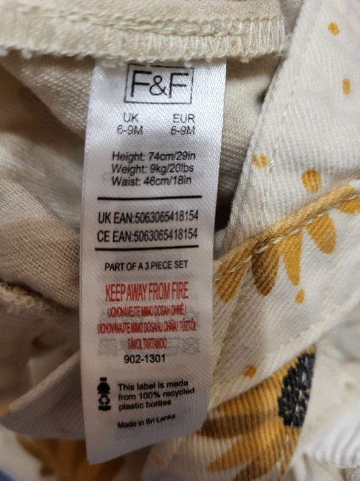 Комбінезон  з панамкою джинсовий 74  розмір  від F&F