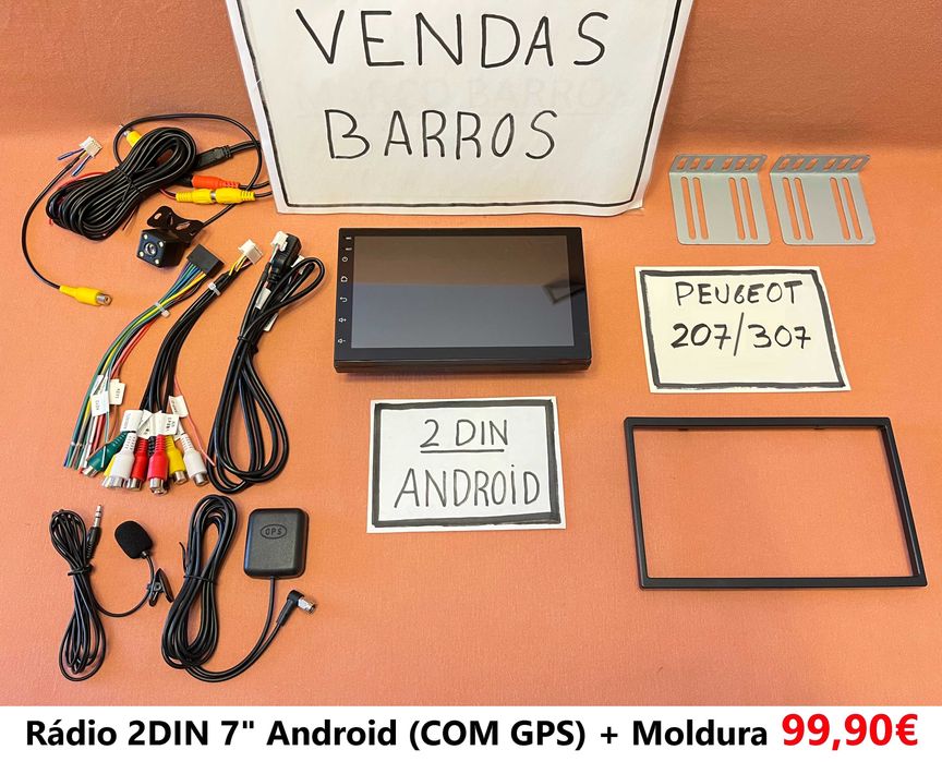 (NOVO) Rádio 2DIN • Peugeot 207 / 307 • Android GPS [4+64GB]