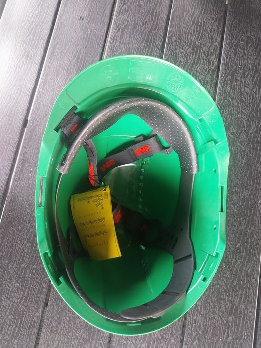 Kask Ochronny, roboczy 3M, zielony 3 szt