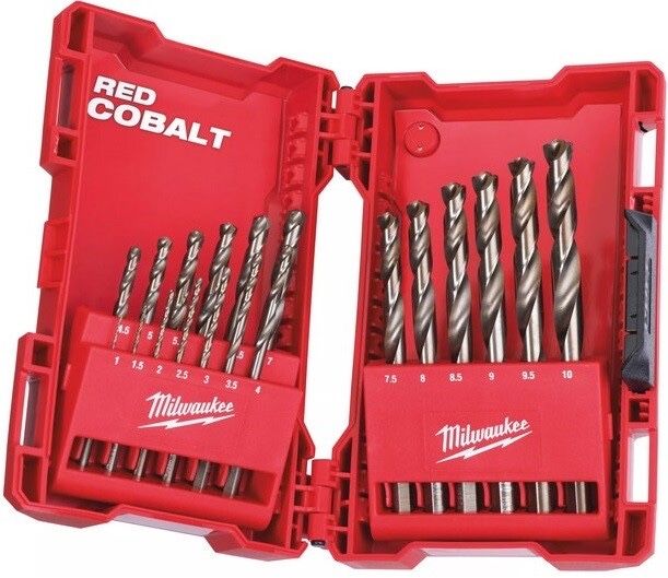 Набір свердл по металу Milwaukee HSS-G RED COBALT 19шт (4932352470)