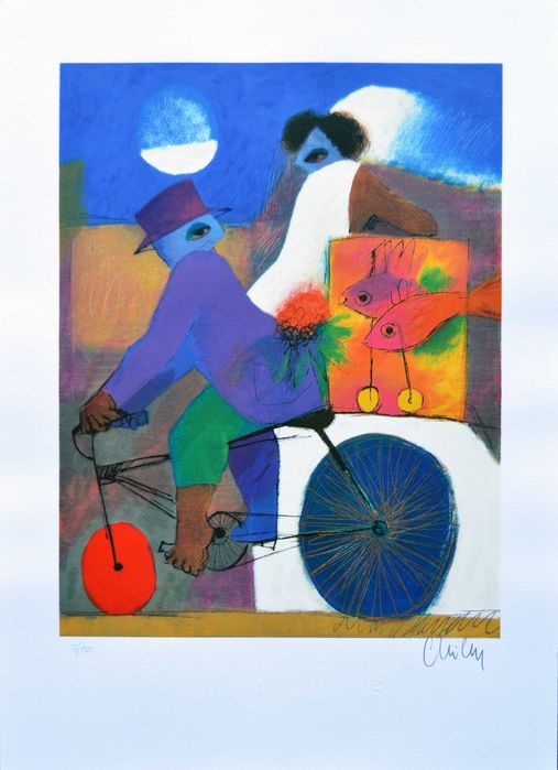 Roberto Chichorro - Serigrafia "Noivos e Sonhos"