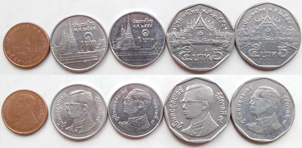 Наборы монет Грузии, Румынии, Швейцарии, Таиланда,
