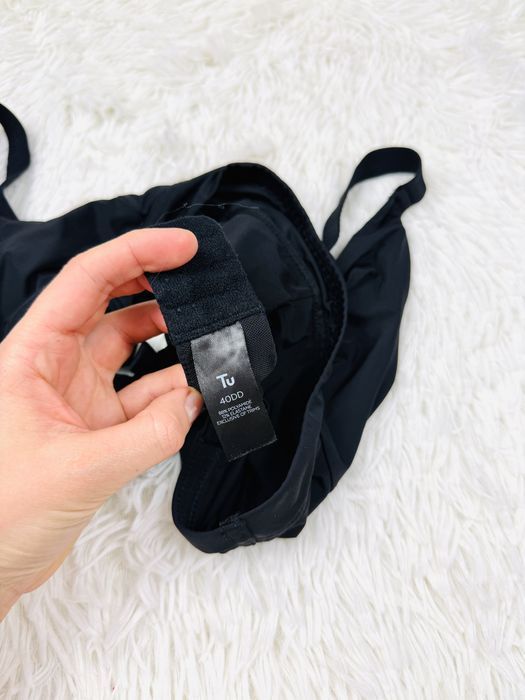 Biustonosz miękki 90DD czarny TU