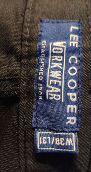 Spodnie męskie Lee Cooper typ Cargo nowe W38 L31 niebieskie