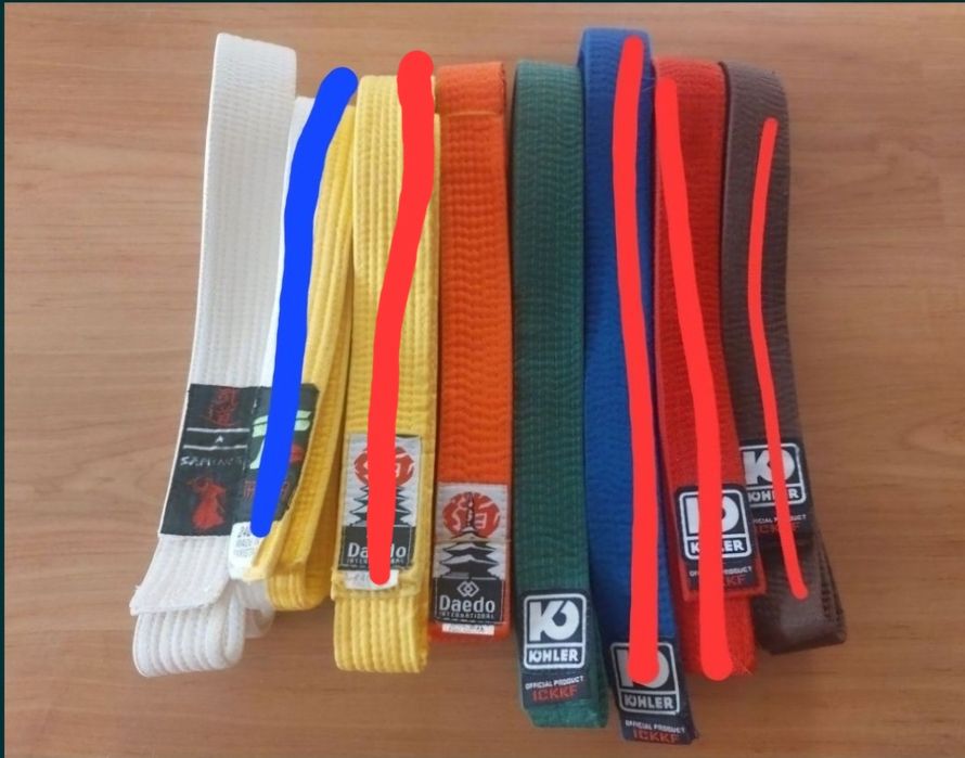 Cintos de Artes Marciais