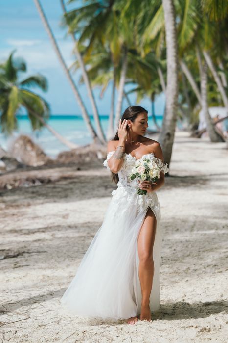 Suknia Ślubna - biała efekt „naked”