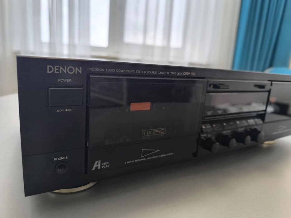 Denon DRW-750 Japan — вінтажна касетна дека / double cassette deck