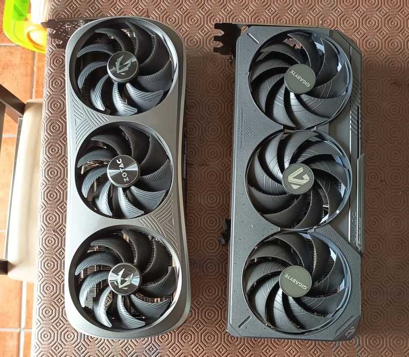 2X Cooler + ventoinhas de Gráfica RTX 4090 Zotac e Gigabyte