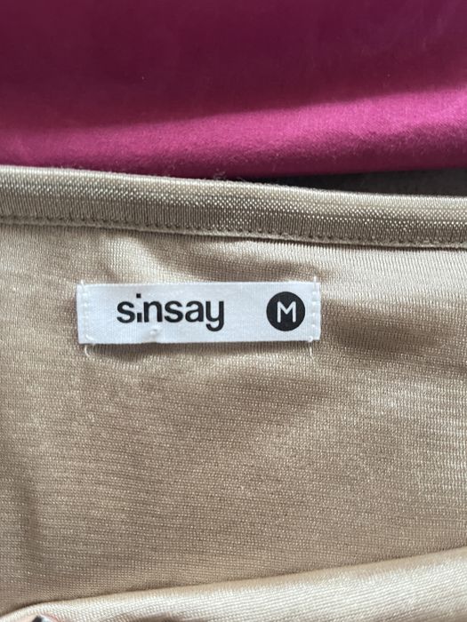 Spodniczka mini cekiny zlota