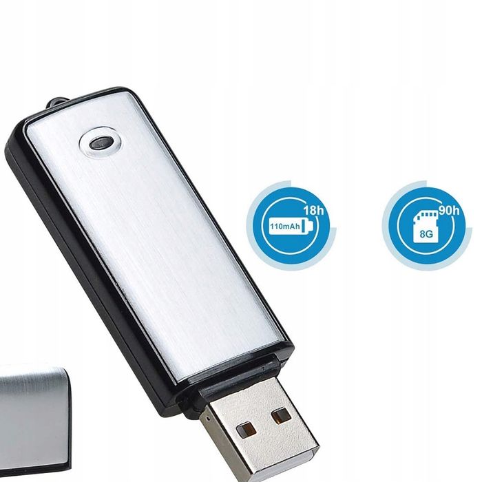 Мінідиктофон 8гб USB Flash Drive