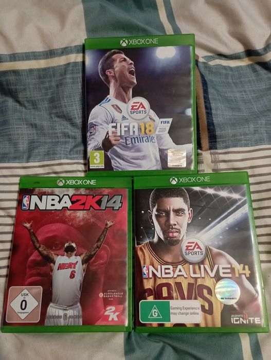 Три игры диска на X box one NBA Fifa