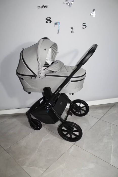 Stan Idealny! Wózek 3w1 Muuvo Quick 4.0 Steel Grey