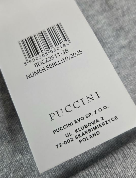 Szara Czapka Puccini Zimowa Beanie