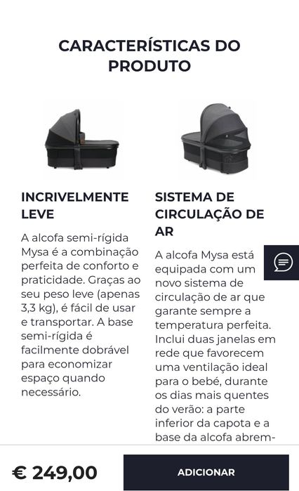 Conjunto Alcofa e Suporte Chicco