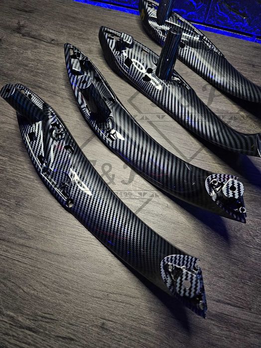 Pack Puxadores FRT + TRS - BMW F30 F31 F35 F80 - Imitação Carbono