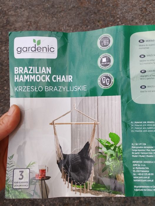 Krzesło/huśtawka brazylijska