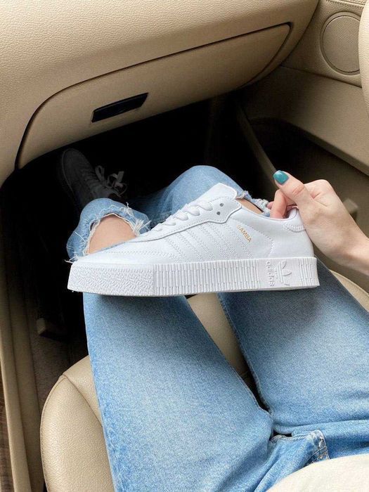 Кроссовки Adidas Samba White  Оригинал женские новые