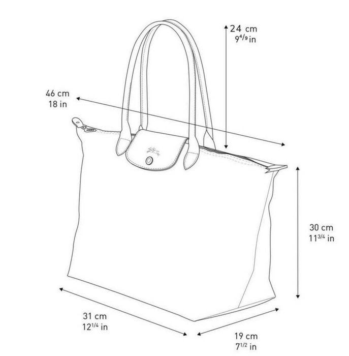 Torebki Damskie Longchamp Black Dowód zakupu Size:L(31*30*19)