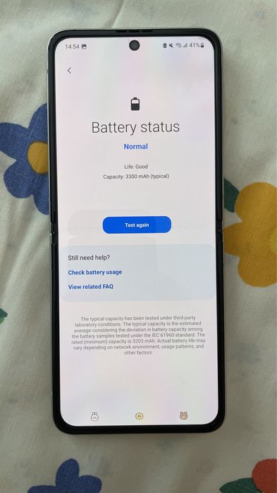 Samsung Zflip 3 Creme / Capa Roxa Incluída