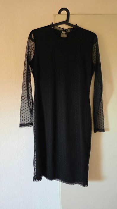 Czarna elegancka koronkowa sukienka XL 42 Tally Weijl