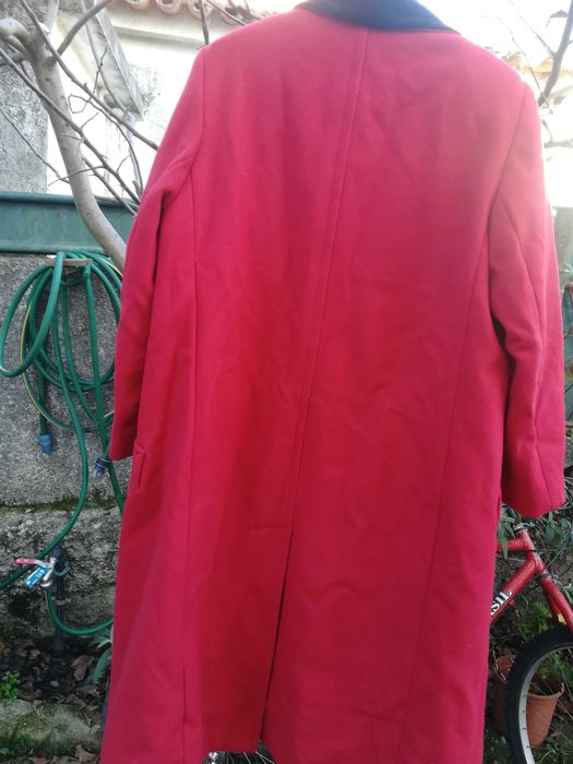 Casaco comprido Inverno Vermelho