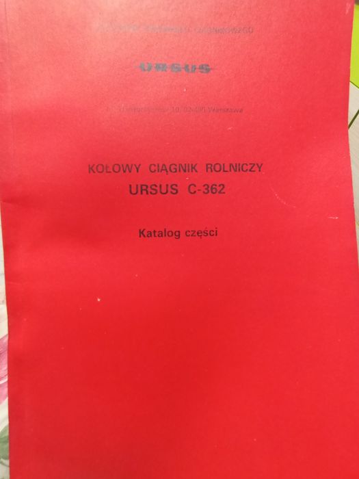 Nowa książka katalog części Ursus c-362