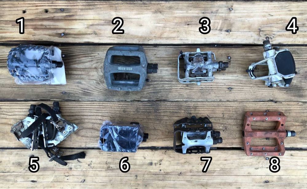 Педали для ВЕЛО, контакты, обычные, б/у и Новые! Распродажа!